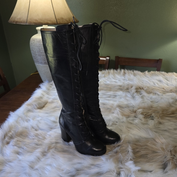 Frye Parker Tall Lace Up Boots - Picture 3 of 12